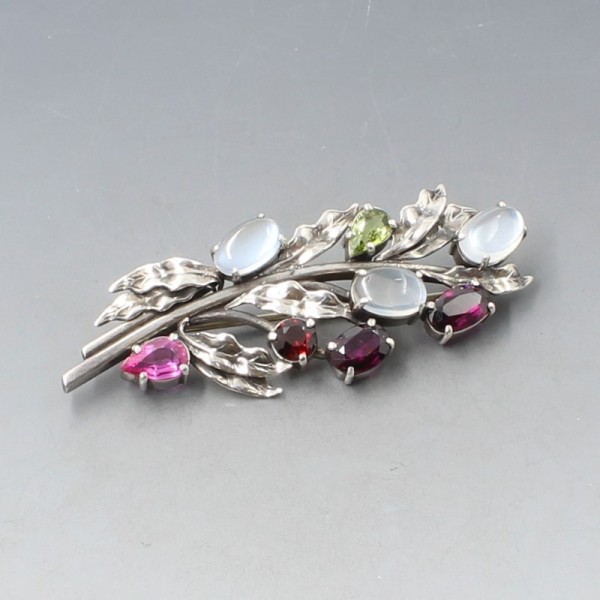 Bernard Instone gemstone brooch